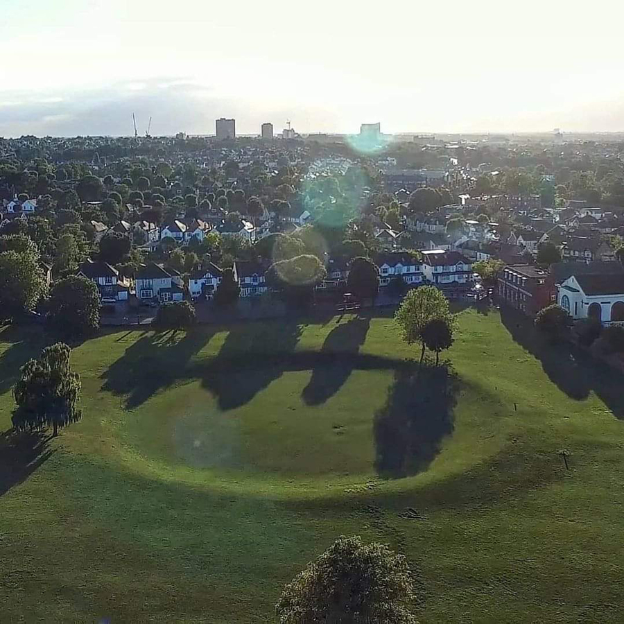 Frying Pan from the air