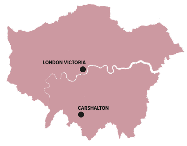 carshalton london map
