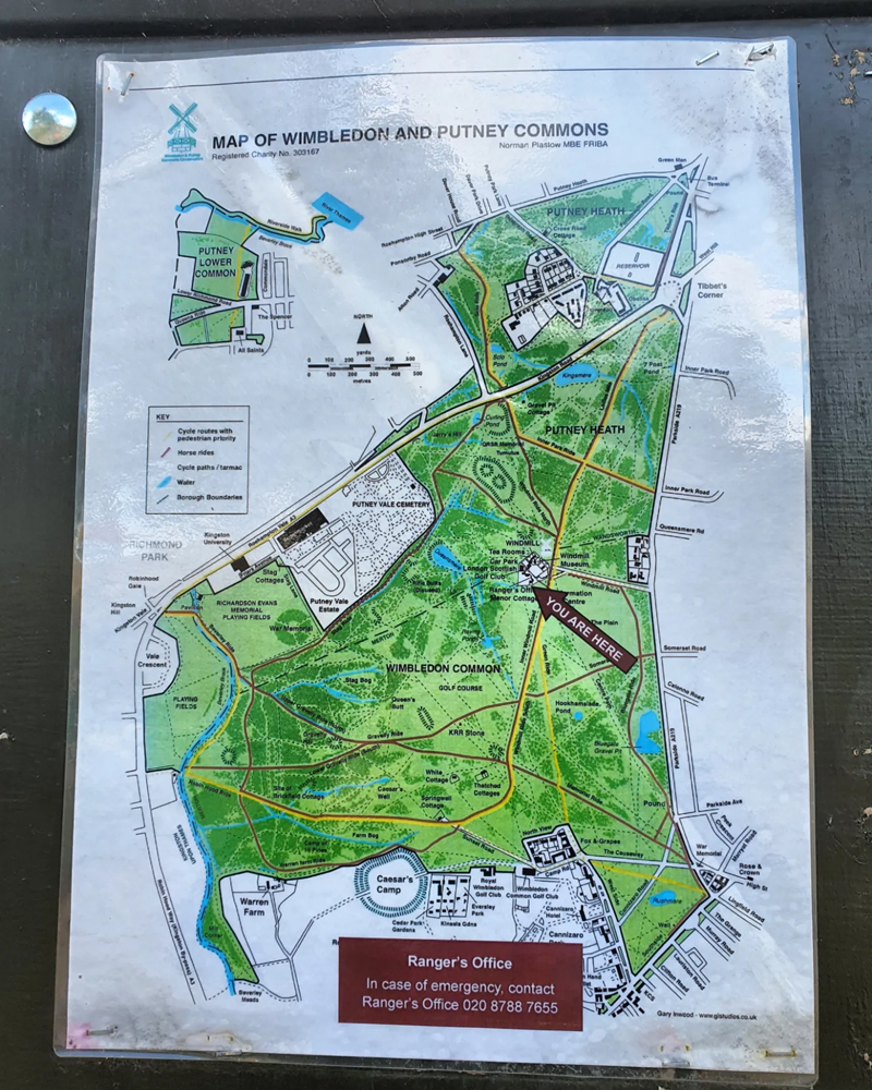 Wimbledon Common Map