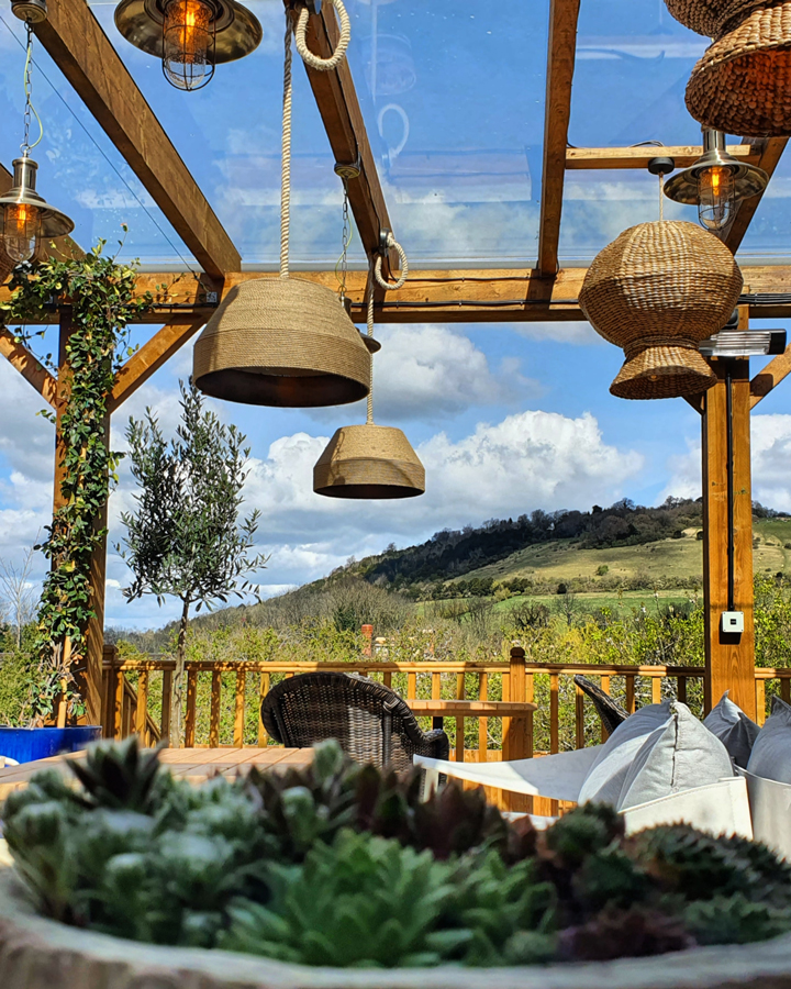 Watermill pub with views of Box Hill
