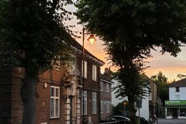 Carshalton Library sunset