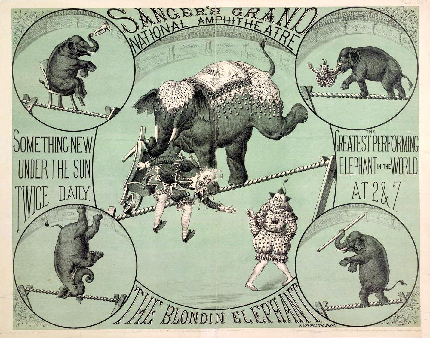 A circus poster © British Library (public domain) c.1881 