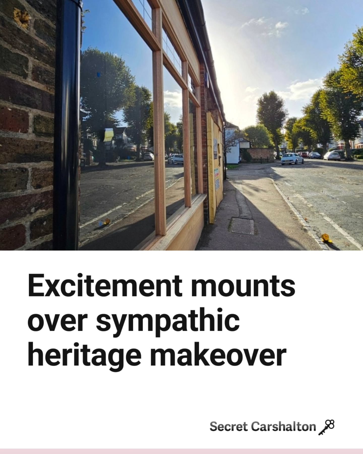 😍 We think this will be a wonderful addition to Carshalton and we can't wait to see what it becomes. Situated on The S…